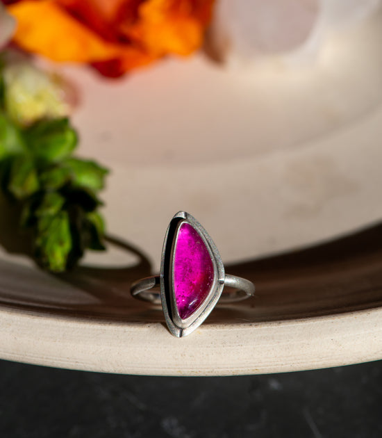 HOT! PINK! TOURMALINE RING