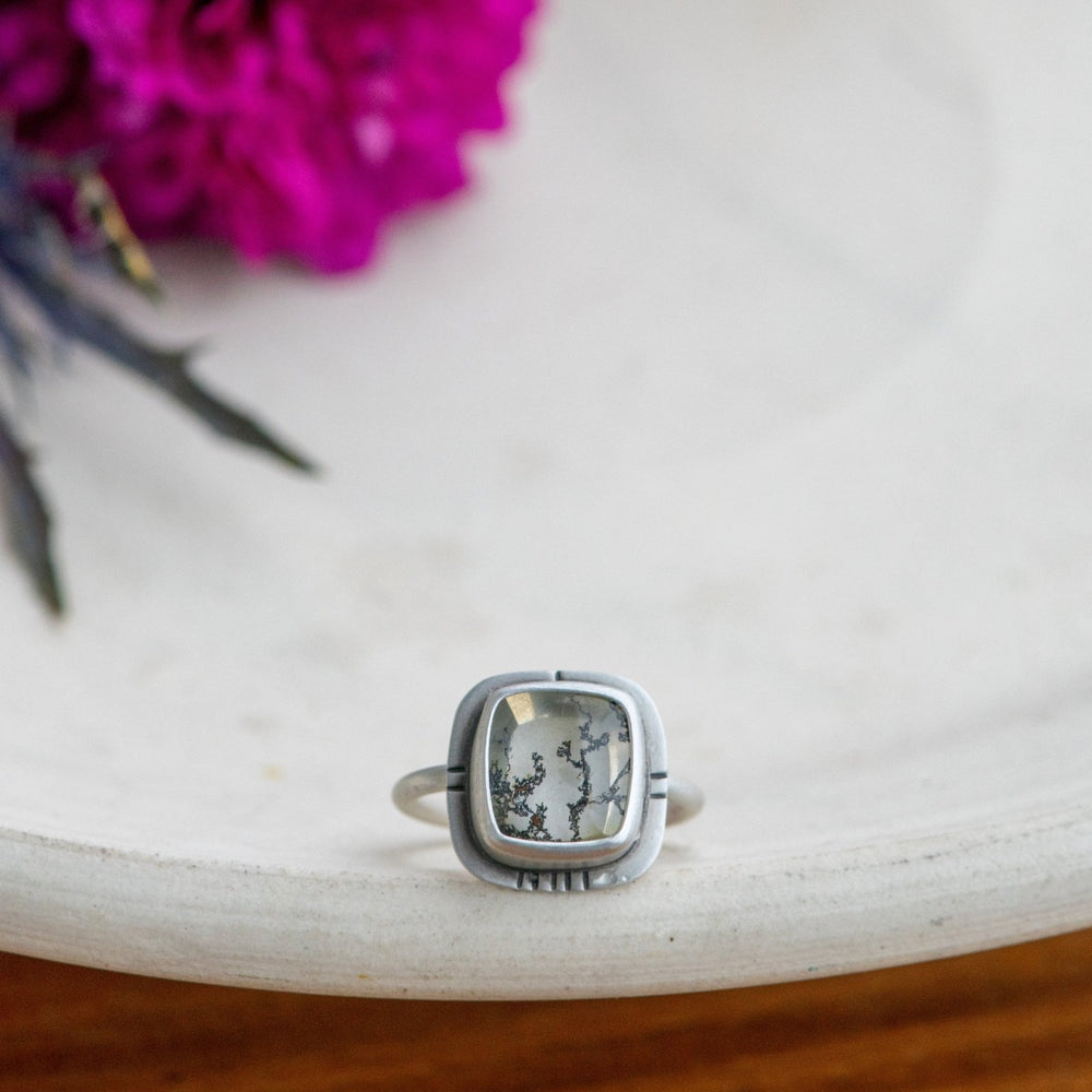 
                  
                    A LITTLE DREAM DENDRITIC AGATE RING - Fly Free
                  
                