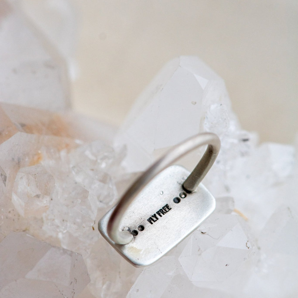 
                  
                    ABSTRACT DENDRITIC AGATE RING - Fly Free
                  
                