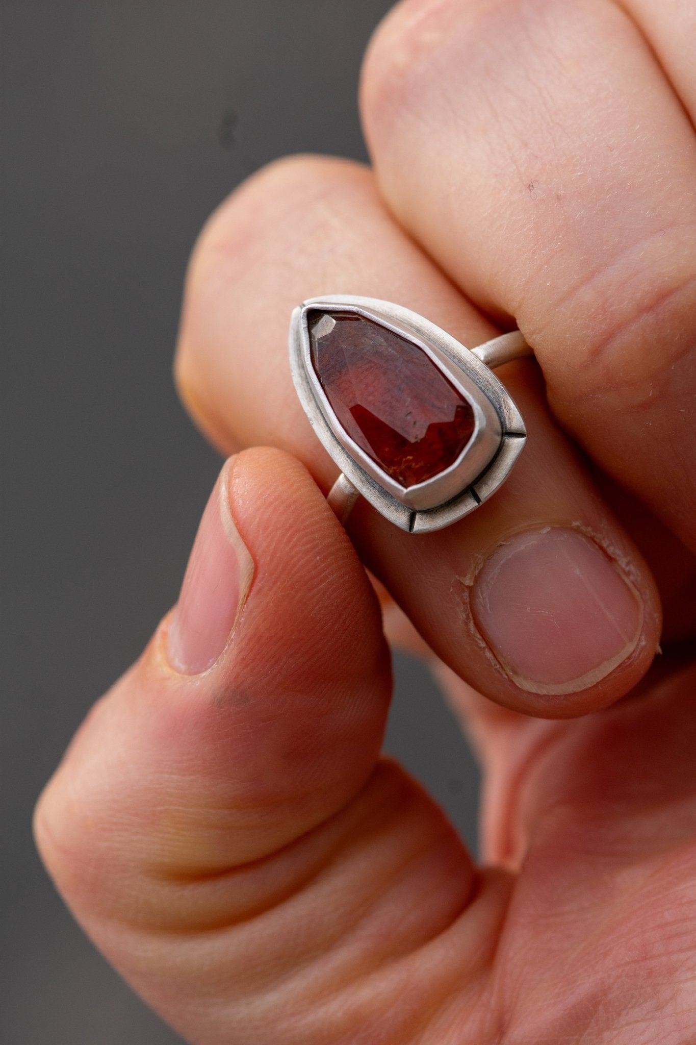 ACCEPTANCE GARNET RING - Fly Free