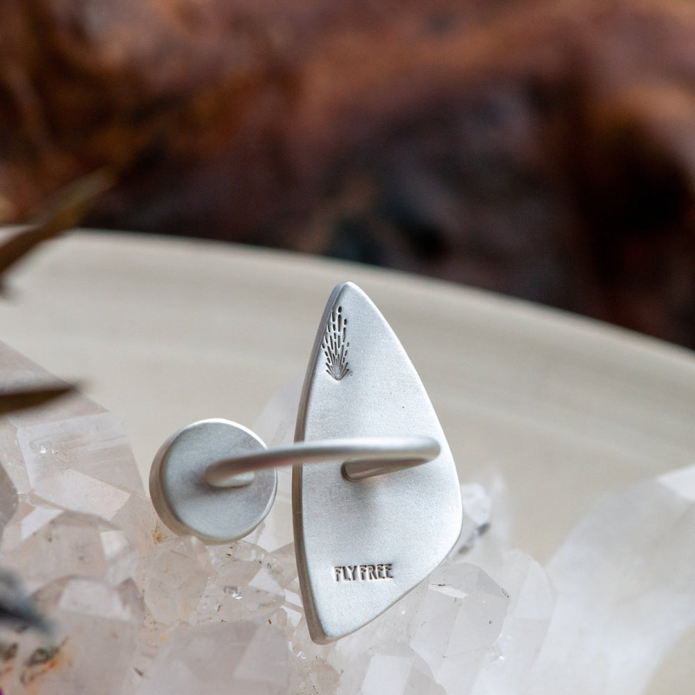 
                  
                    ACROSS THE UNIVERSE MONTANA AGATE + AQUAMARINE RING - Fly Free
                  
                