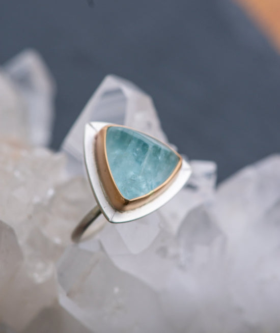 ANCIENT AQUAMARINE RING - Fly Free