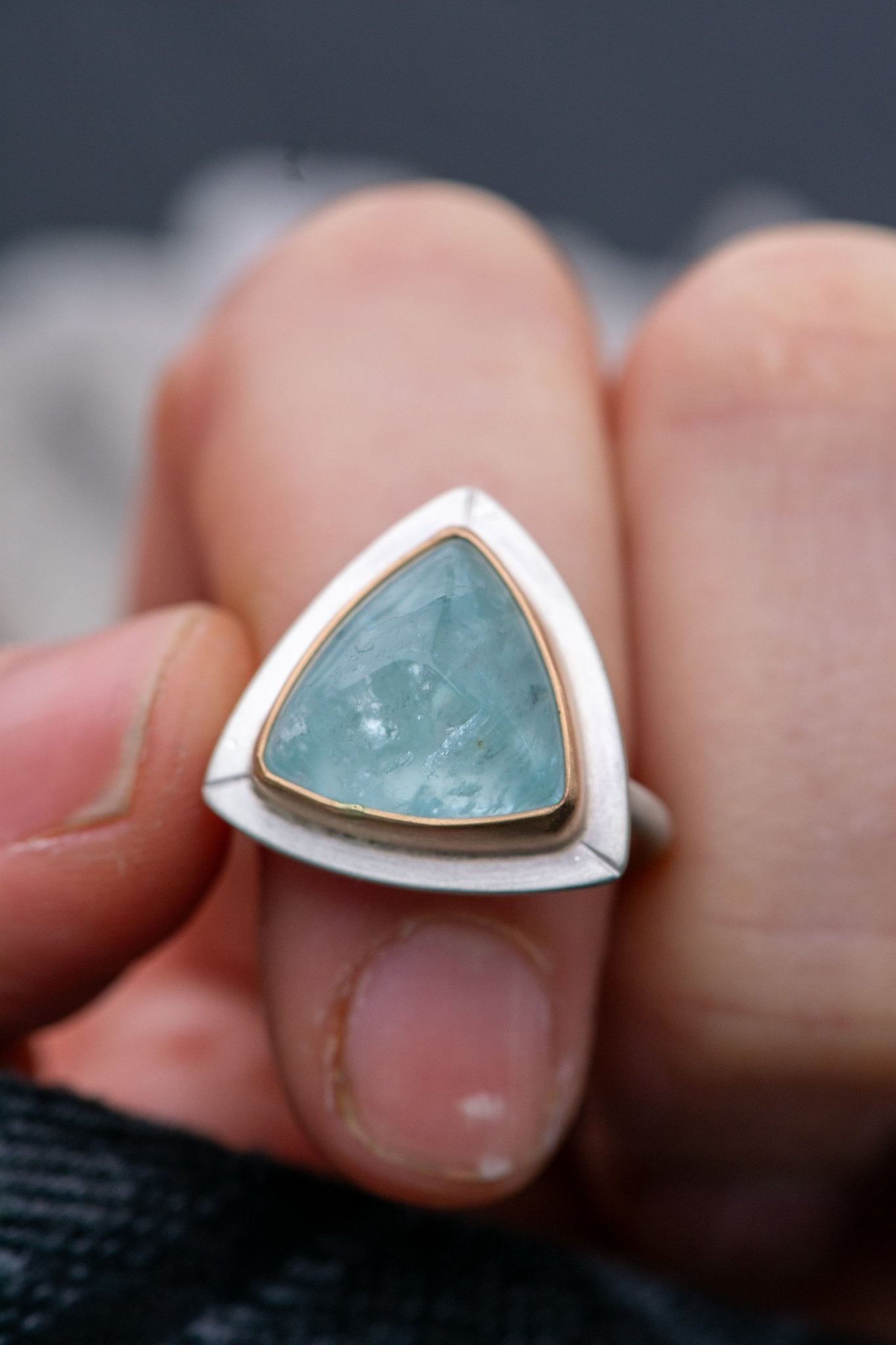 ANCIENT AQUAMARINE RING - Fly Free