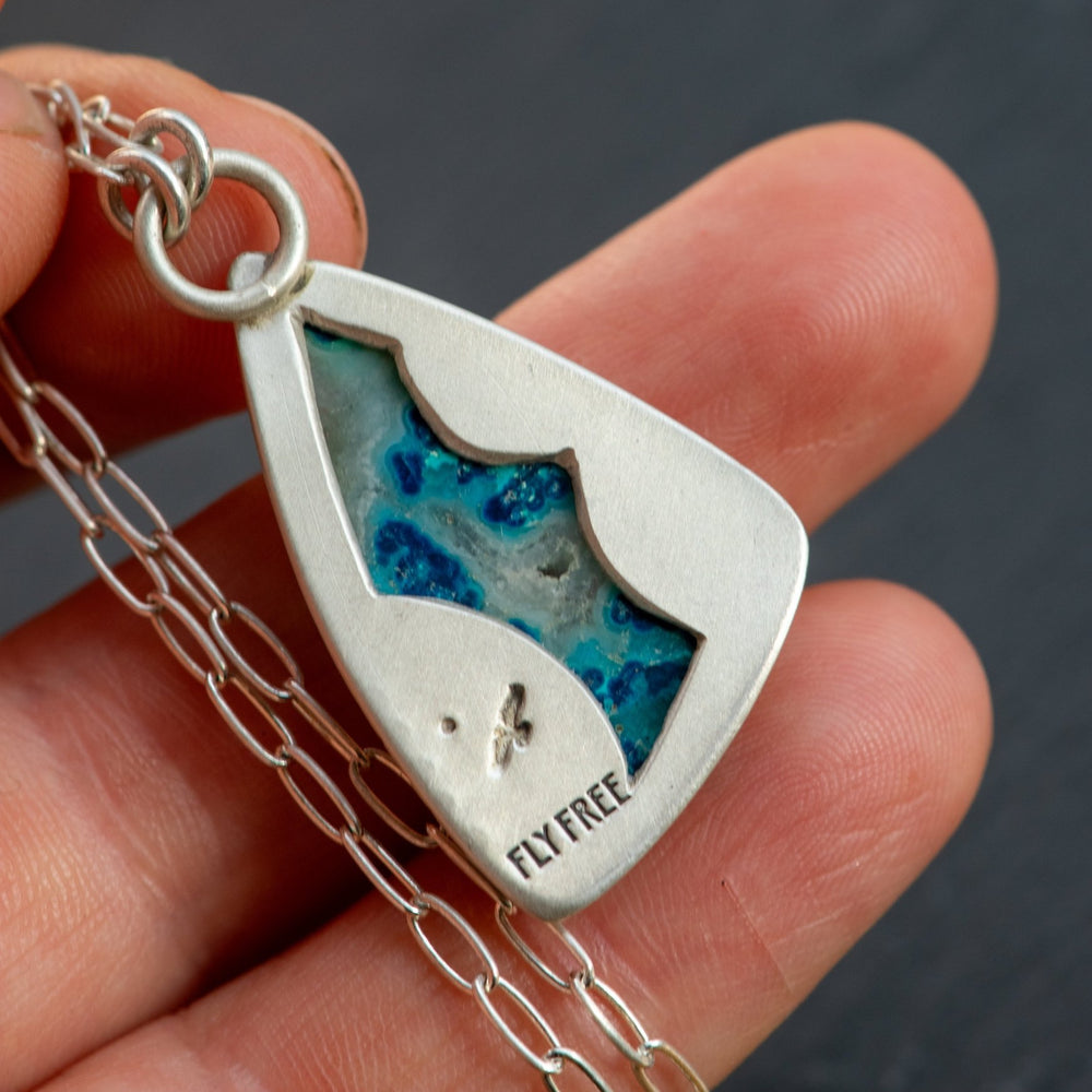 
                  
                    ARCHIPELAGO NECKLACES IN CHRYSOCOLLA + QUARTZ - Fly Free
                  
                