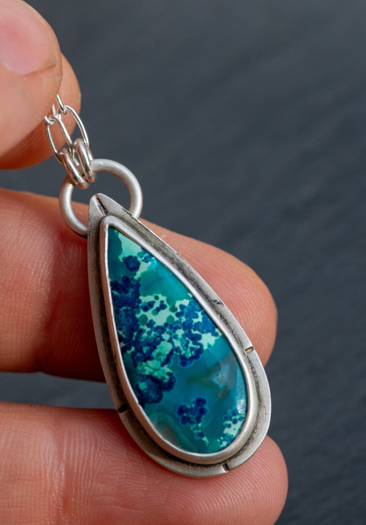 ARCHIPELAGO NECKLACES IN CHRYSOCOLLA + QUARTZ - Fly Free