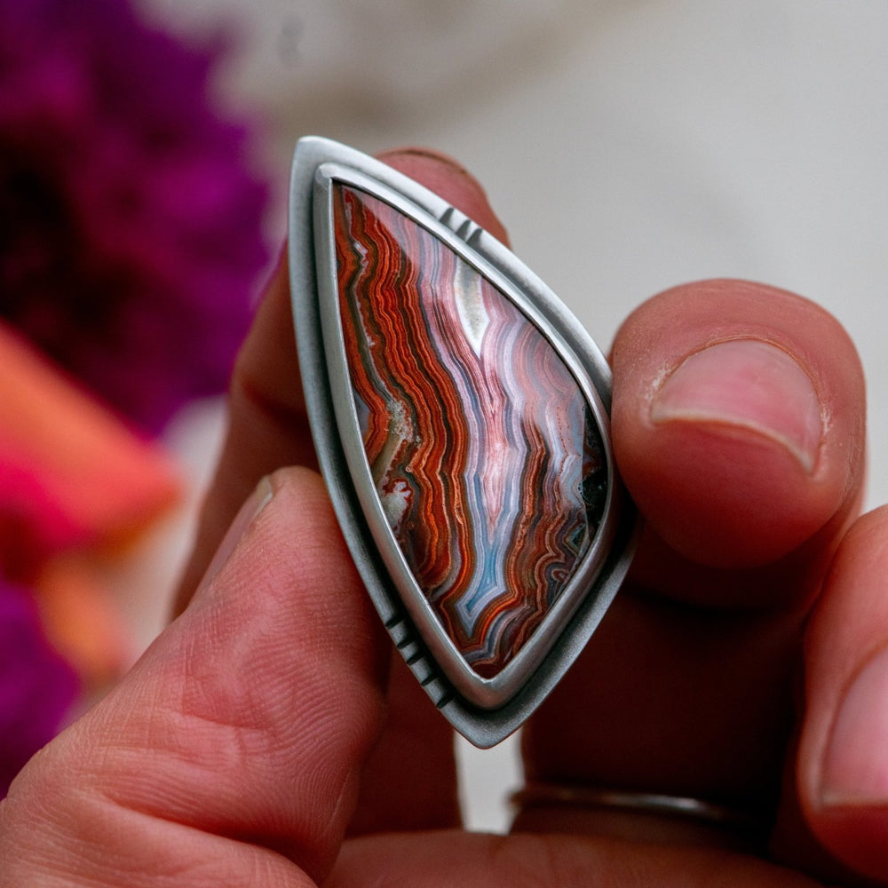 
                  
                    BALL OF FIRE CRAZY LACE AGATE RING - Fly Free
                  
                