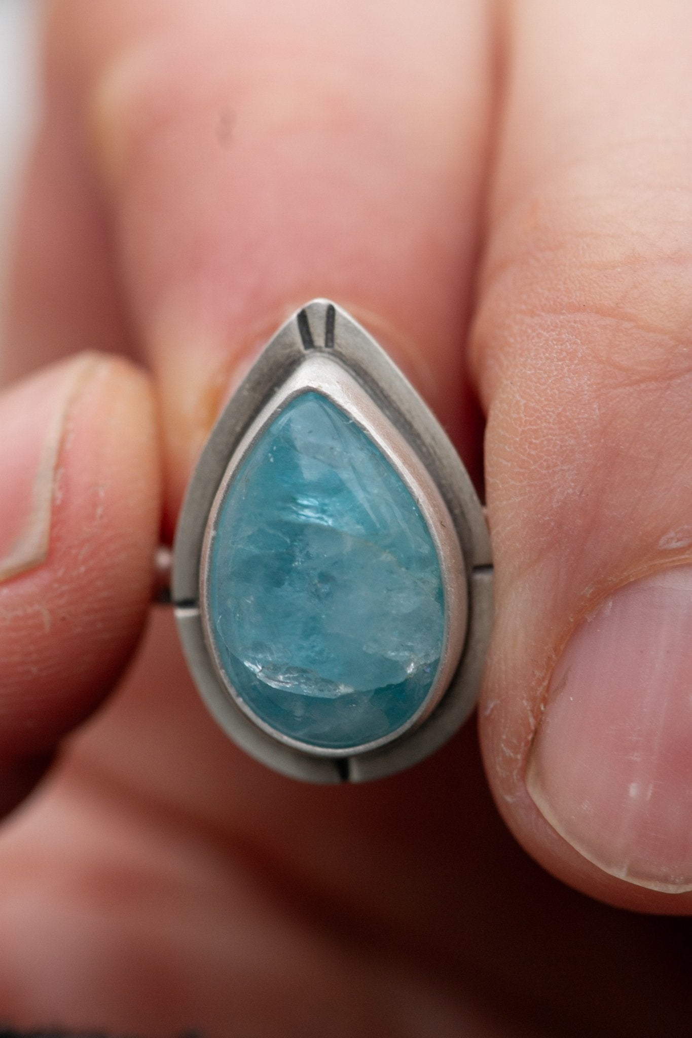 BOLD BLUE AQUAMARINE RING - Fly Free