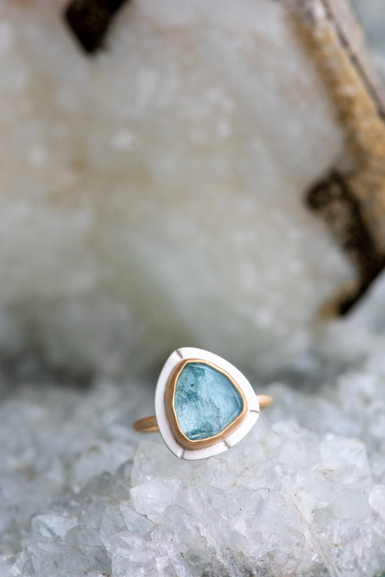 BONNIE BLUE AQUAMARINE RING - Fly Free