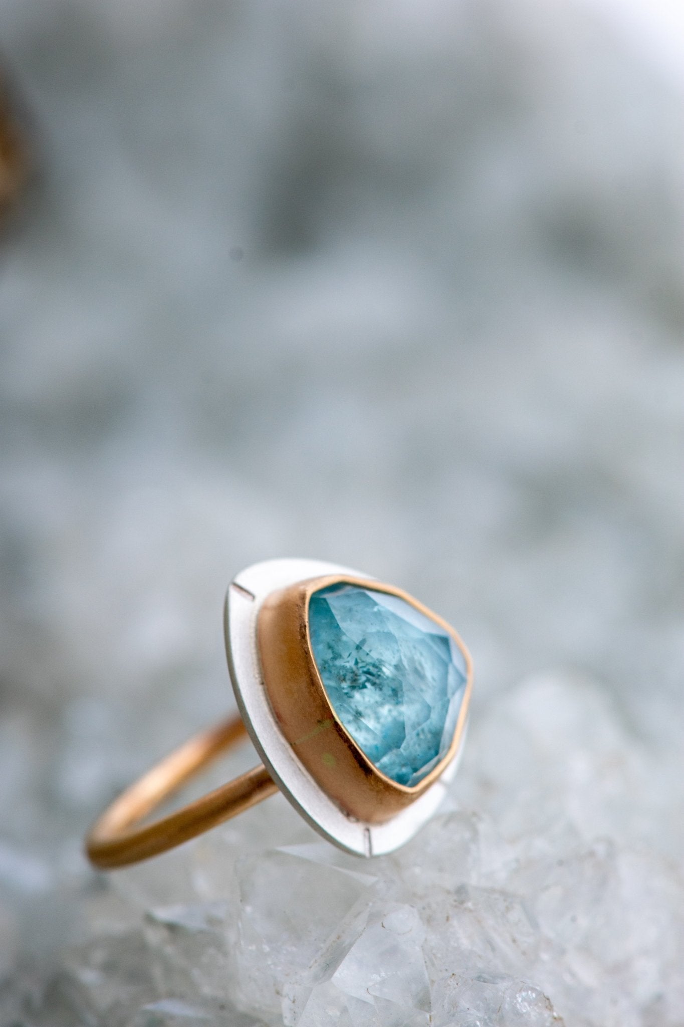 BONNIE BLUE AQUAMARINE RING - Fly Free