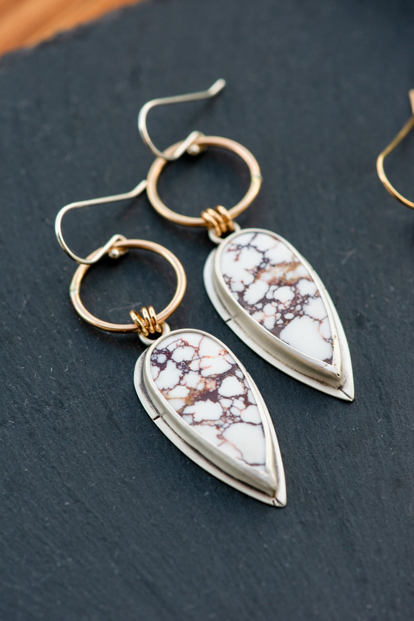 BURNING BRIGHT MAGNESITE EARRINGS - Fly Free