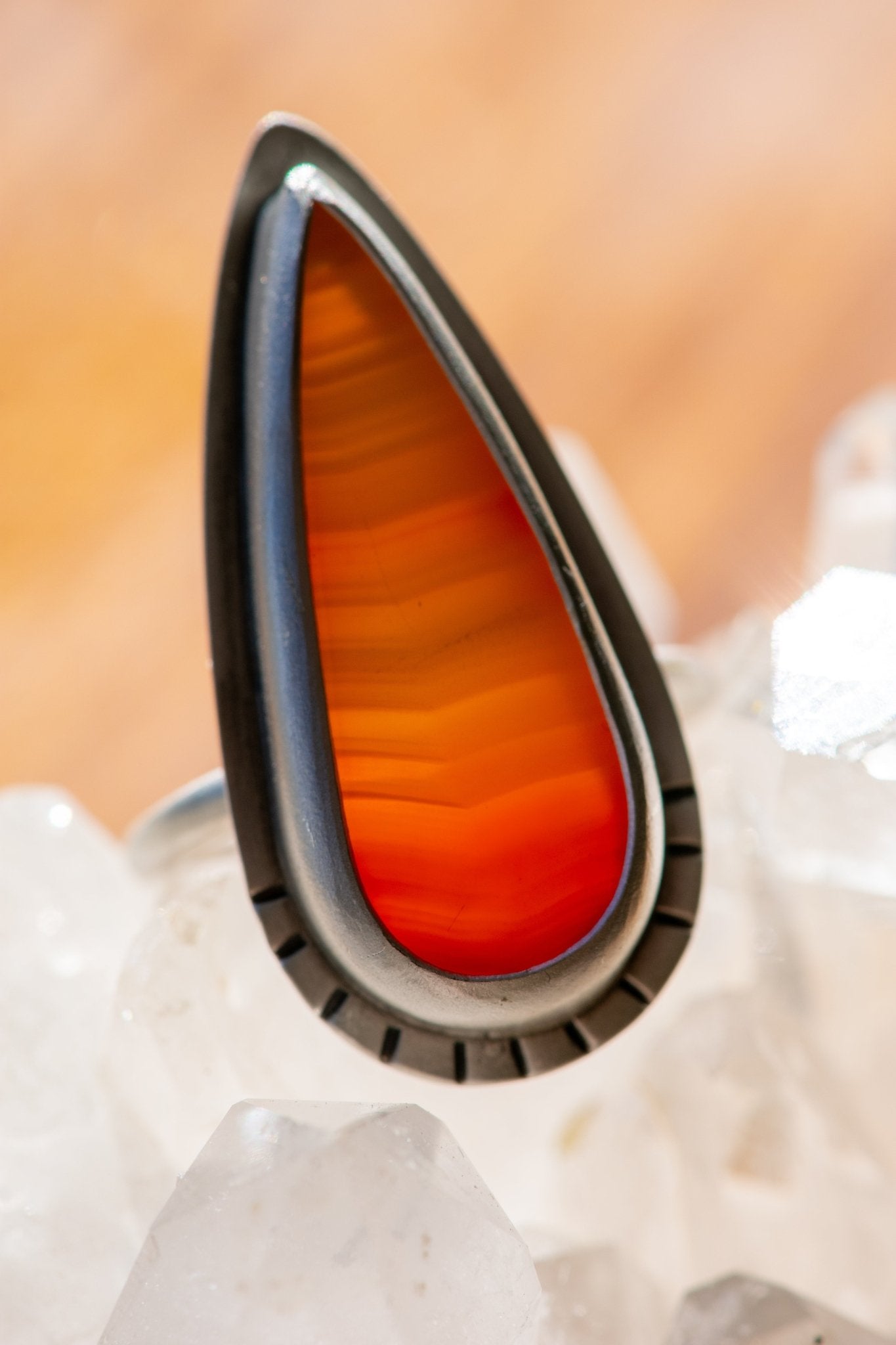 CARNELIAN FLAME RING - Fly Free