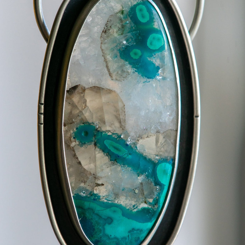 
                  
                    CHANNELING CHRYSOCOLLA + QUARTZ NECKLACE - Fly Free
                  
                