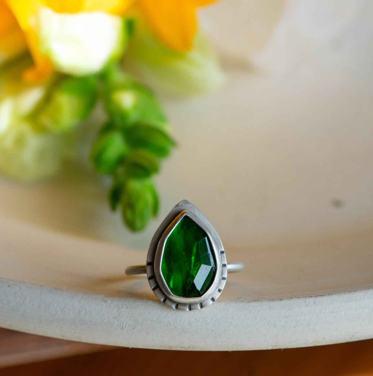 CHARGED CHROME DIOPSIDE RING - Fly Free