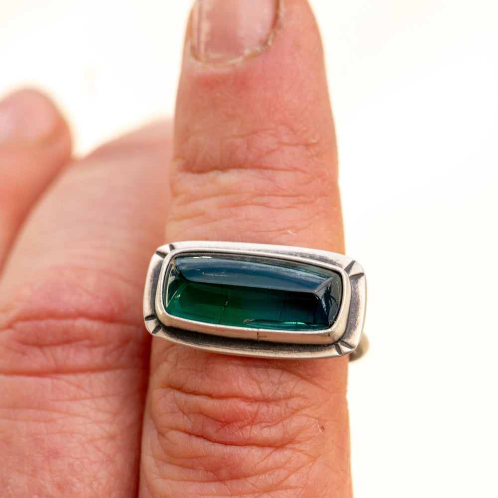 
                  
                    COLOR CHANGER TEAL GREEN TOURMALINE RING - Fly Free
                  
                