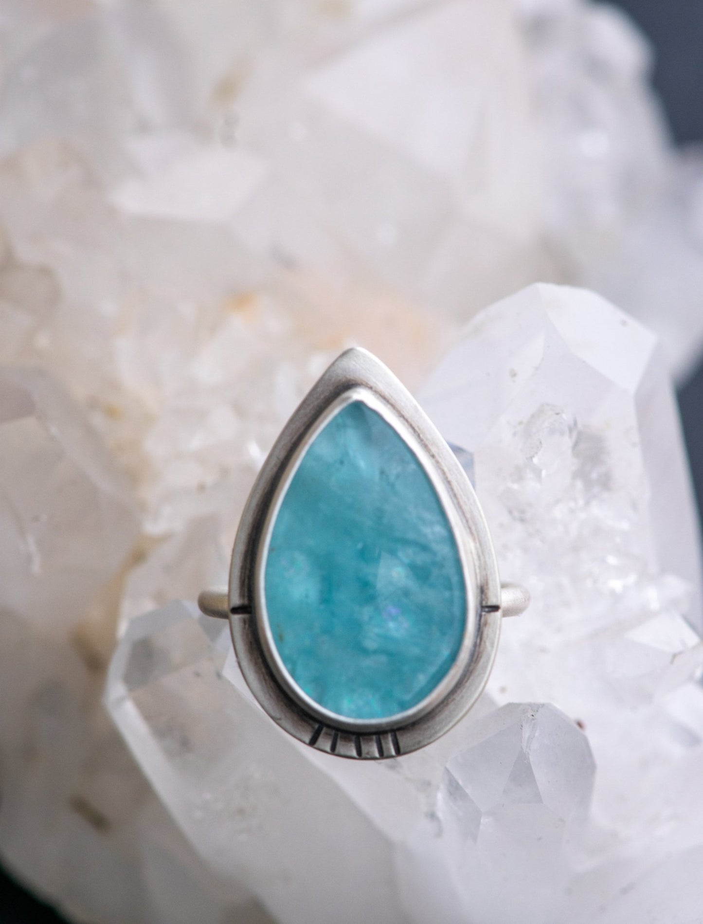 CONTENT AQUAMARINE RING - Fly Free