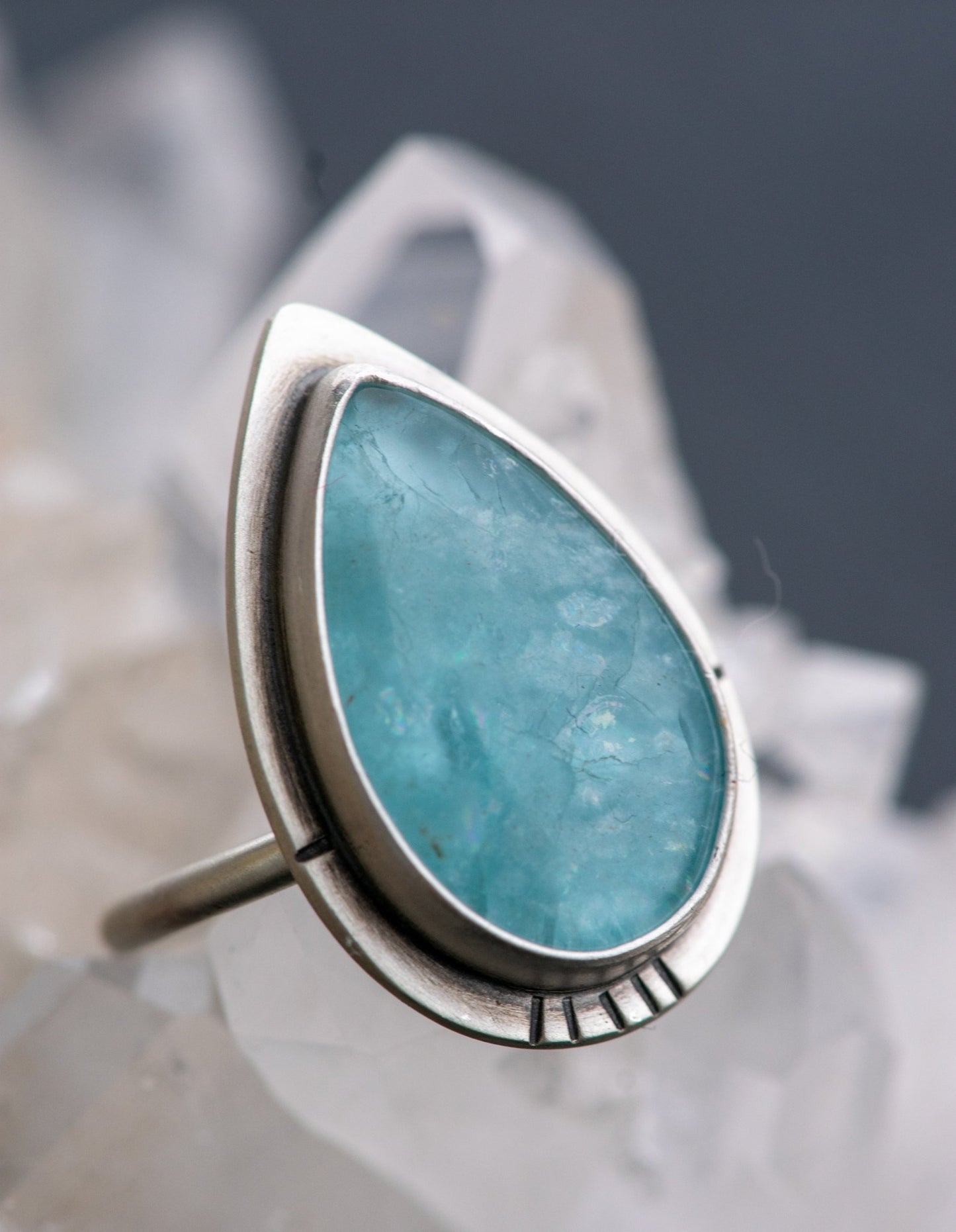 CONTENT AQUAMARINE RING - Fly Free