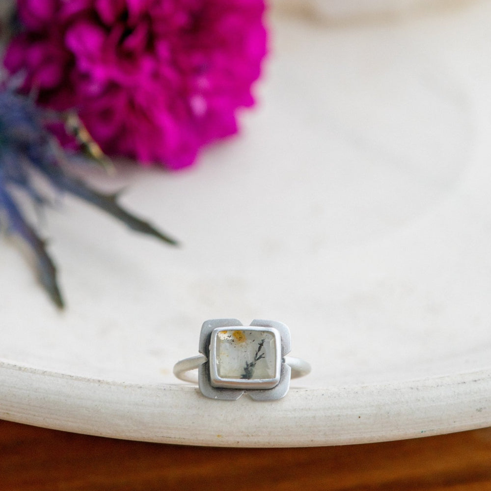 DANCERS IN THE FROST DENDRITIC AGATE RING - Fly Free