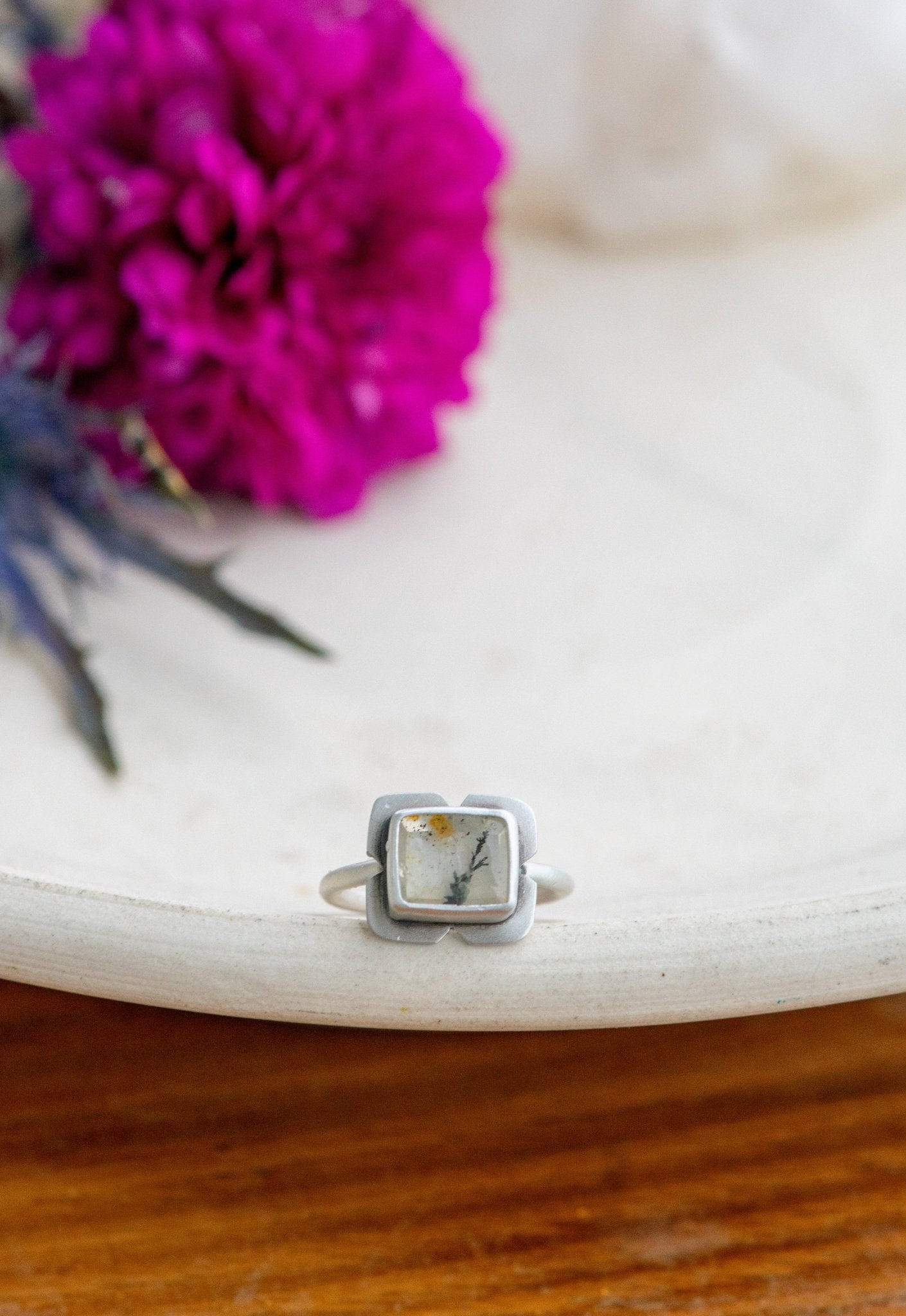 DANCERS IN THE FROST DENDRITIC AGATE RING - Fly Free