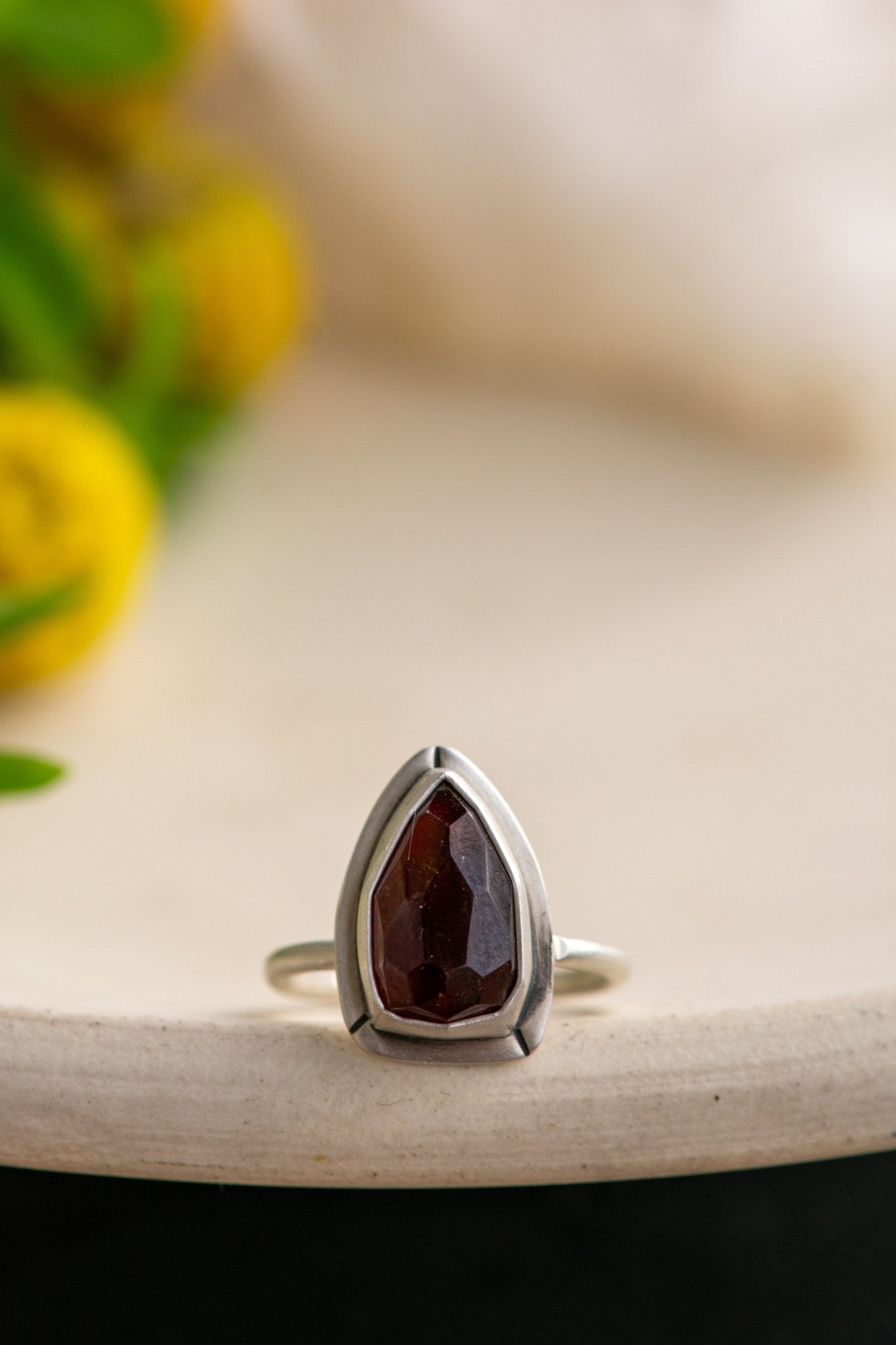 DETERMINATION GARNET RING - Fly Free