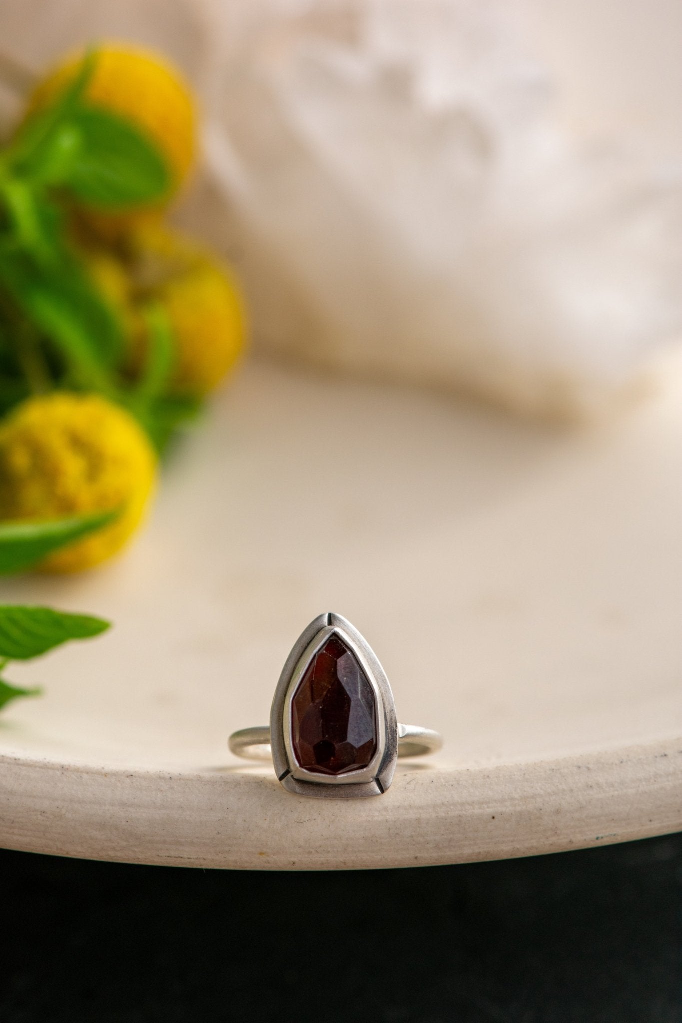 DETERMINATION GARNET RING - Fly Free