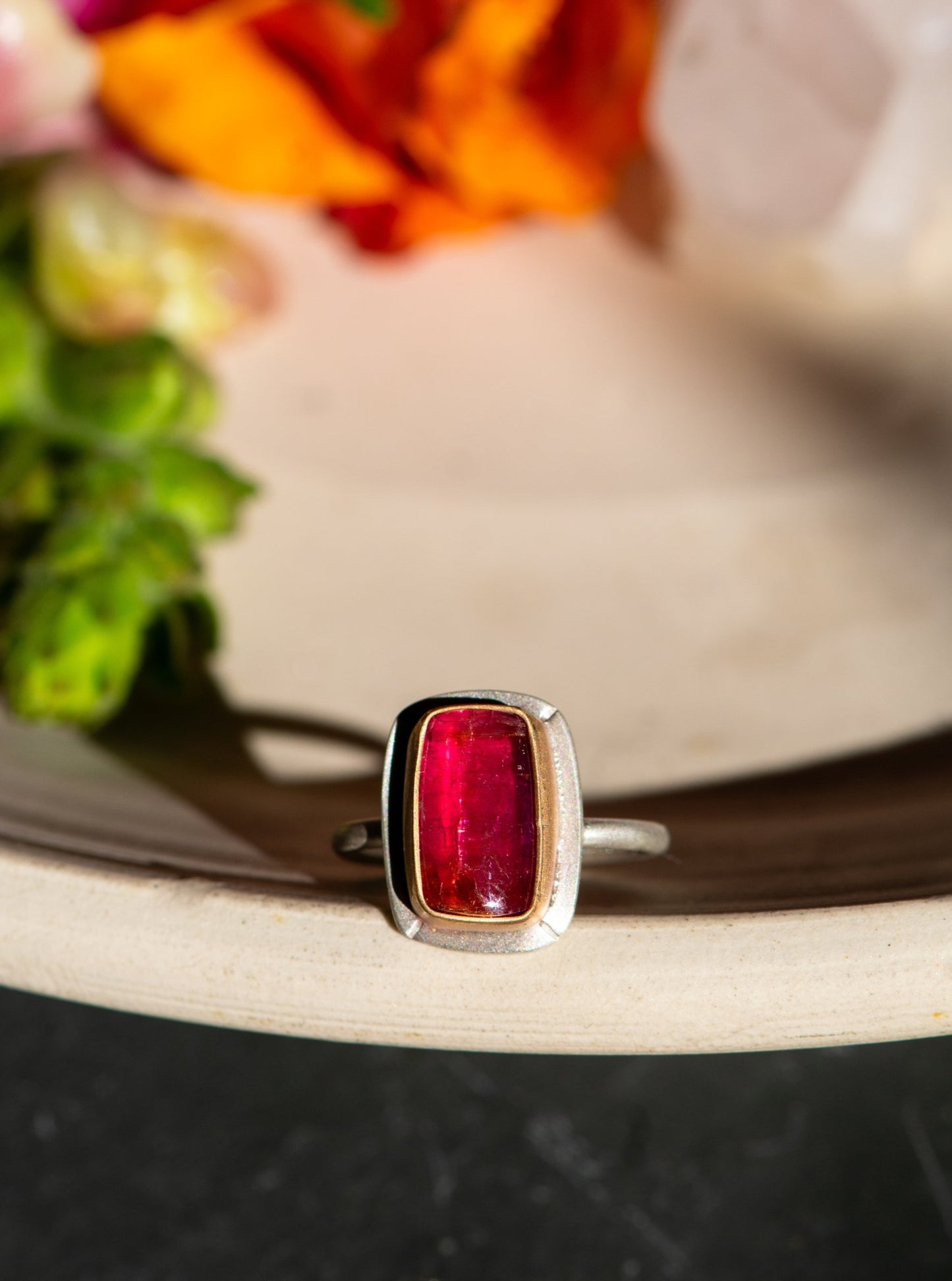 DOMINANCE RUBELLITE TOURMALINE RING - Fly Free