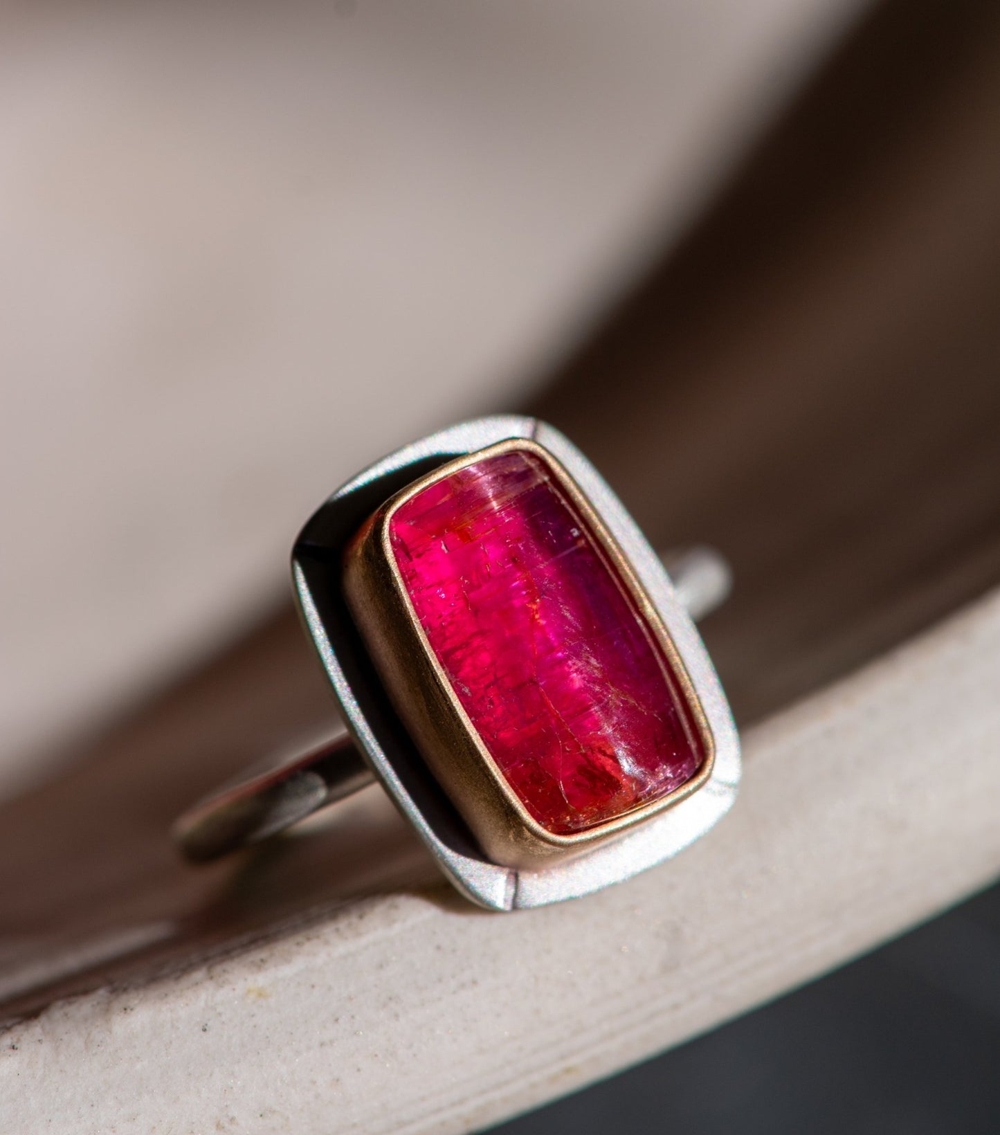 DOMINANCE RUBELLITE TOURMALINE RING - Fly Free