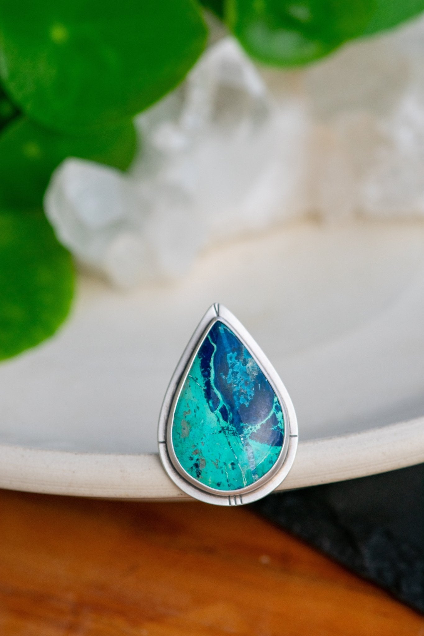 EBBING TIDE AZURITE RING - Fly Free