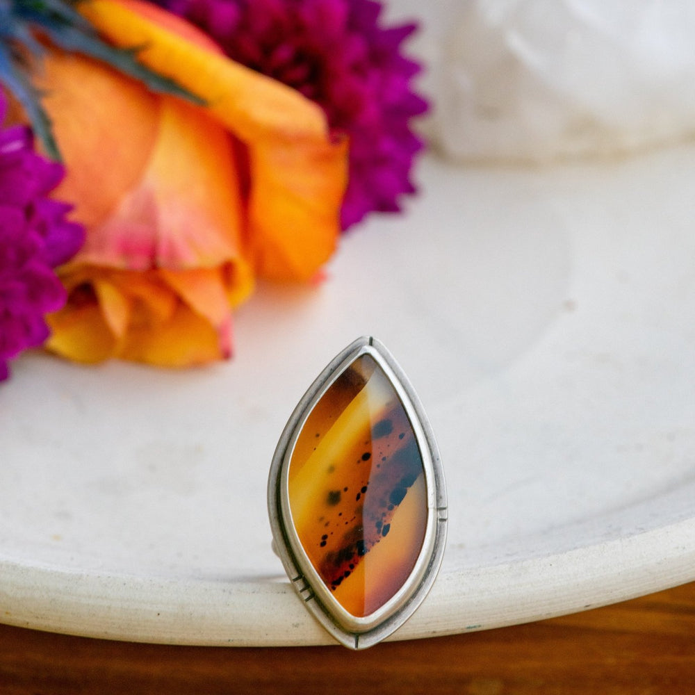EMBERS MONTANA AGATE RING - Fly Free
