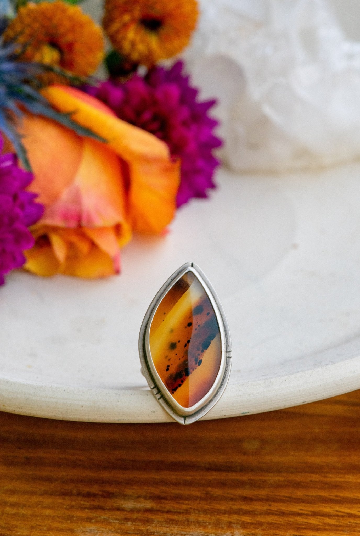 EMBERS MONTANA AGATE RING - Fly Free