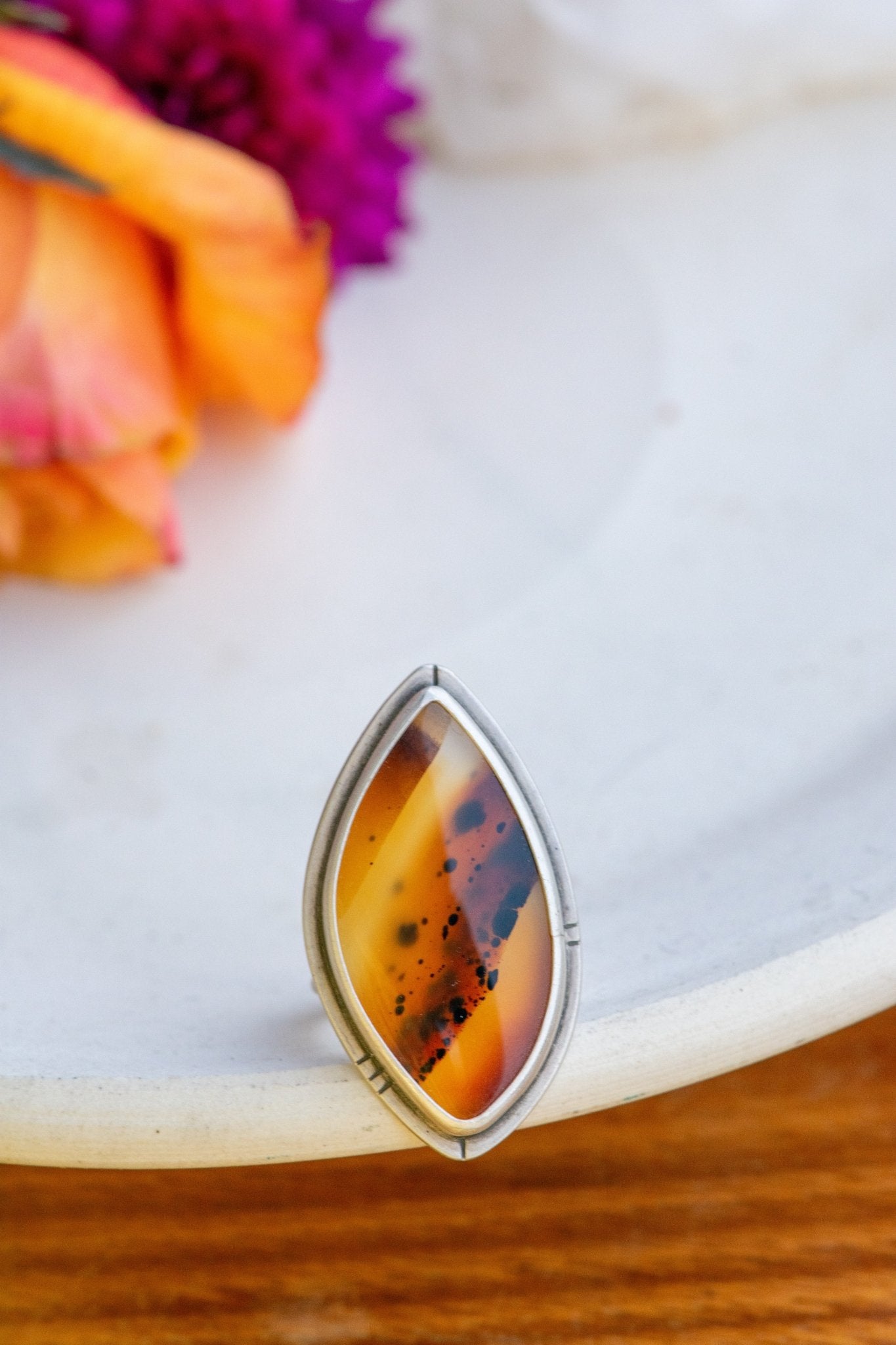 EMBERS MONTANA AGATE RING - Fly Free