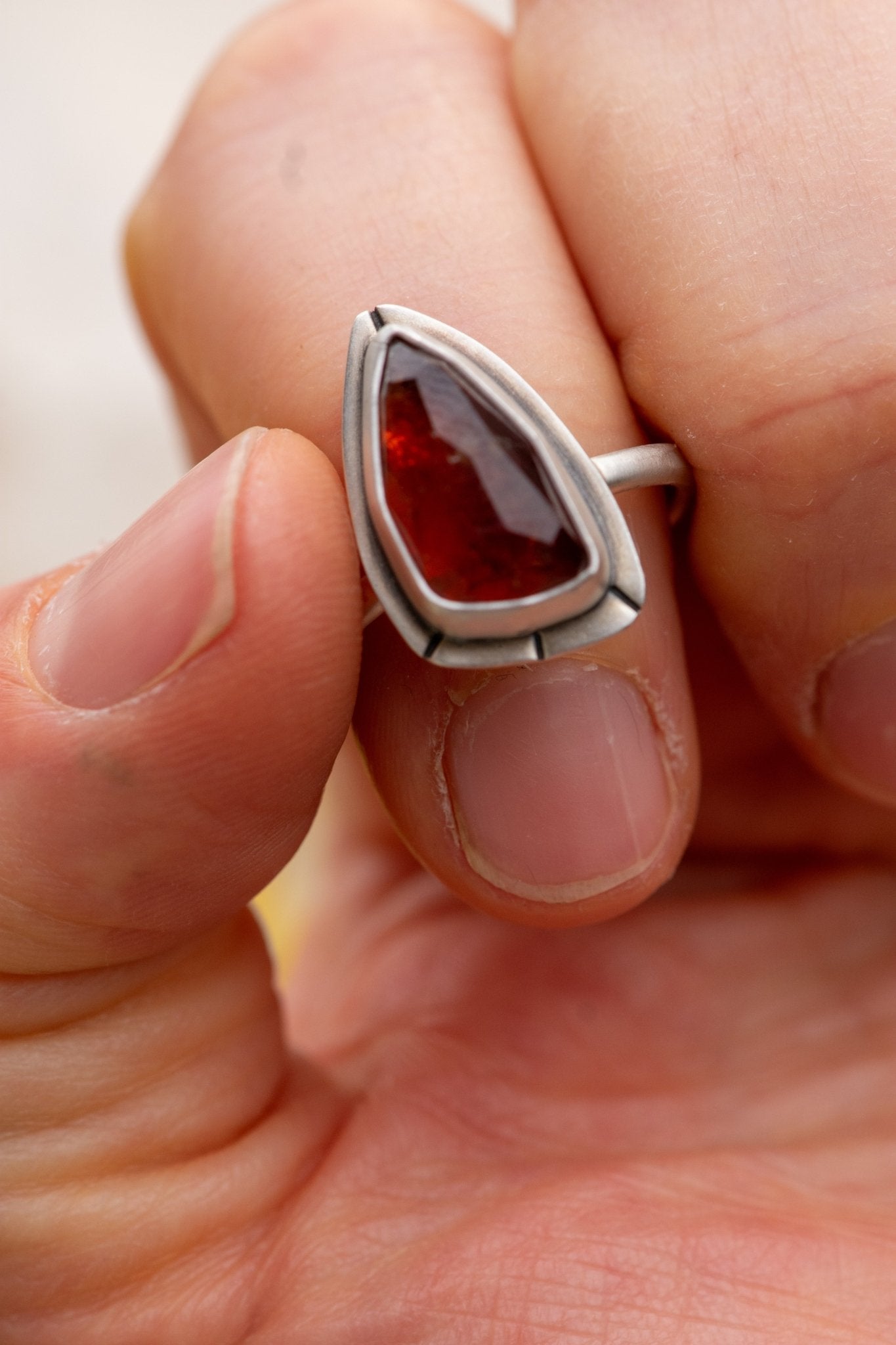 FIRED UP GARNET RING - Fly Free