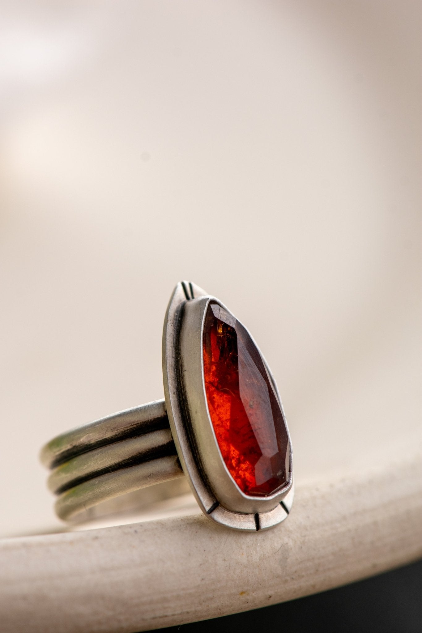 FLAME OF THE WEST GARNET RING - Fly Free