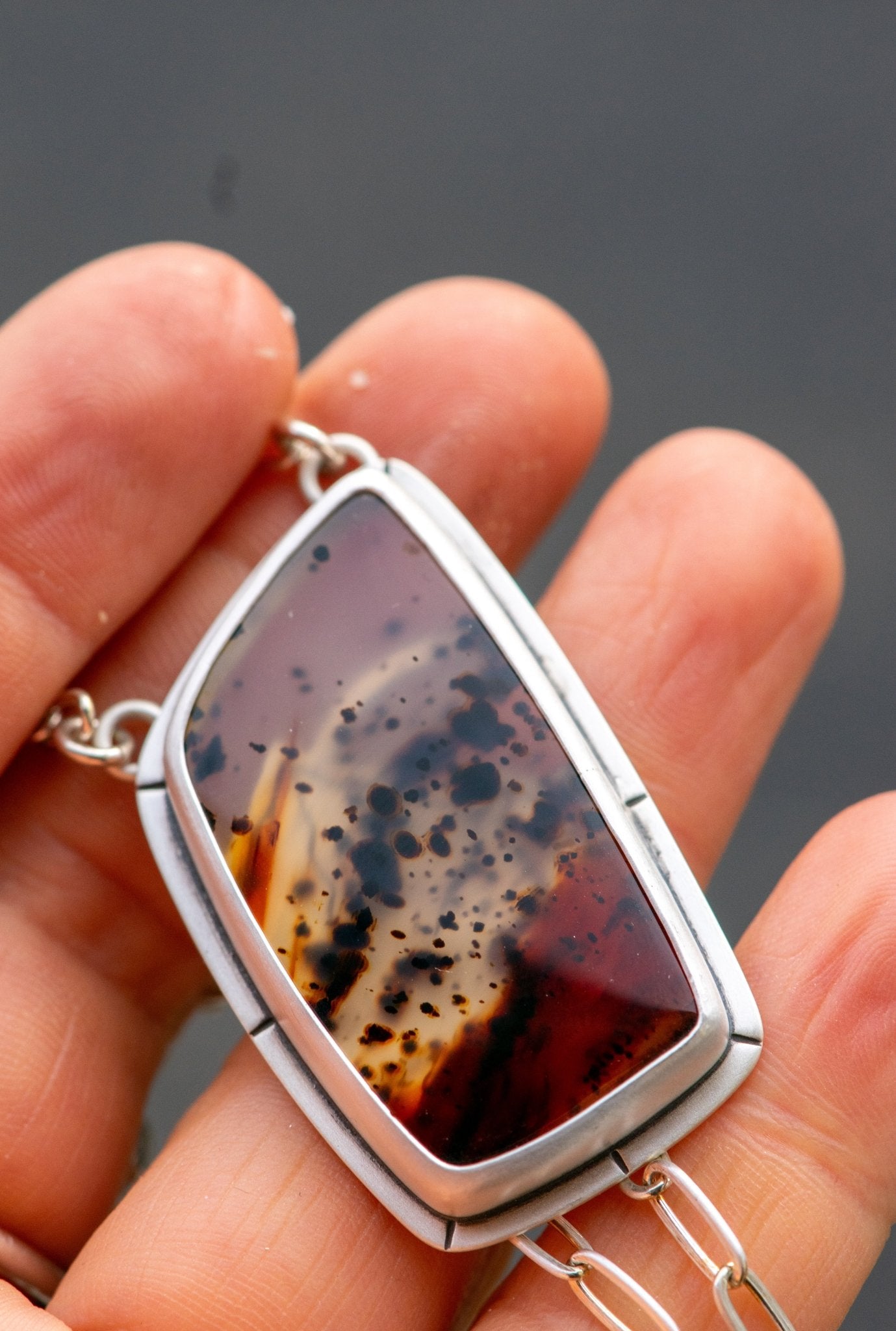 FORTITUDE MONTANA AGATE NECKLACE - Fly Free
