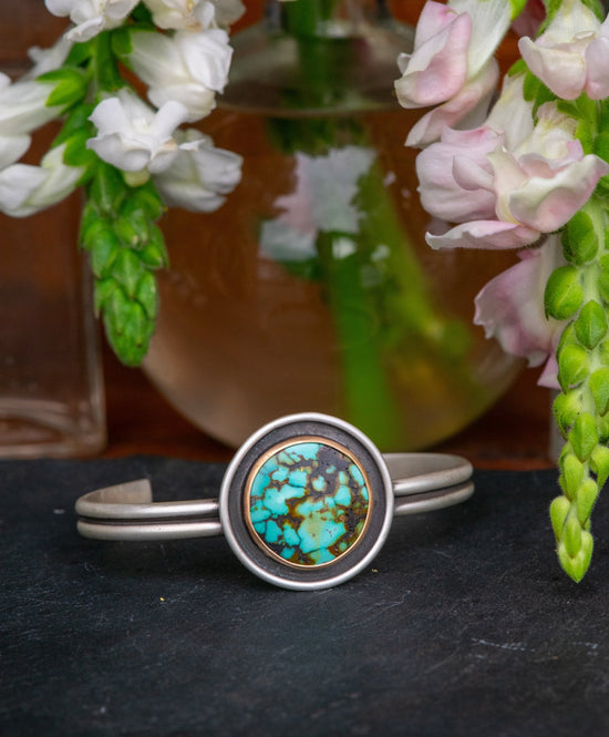 GOLDEN TURQUOISE CUFF - Fly Free