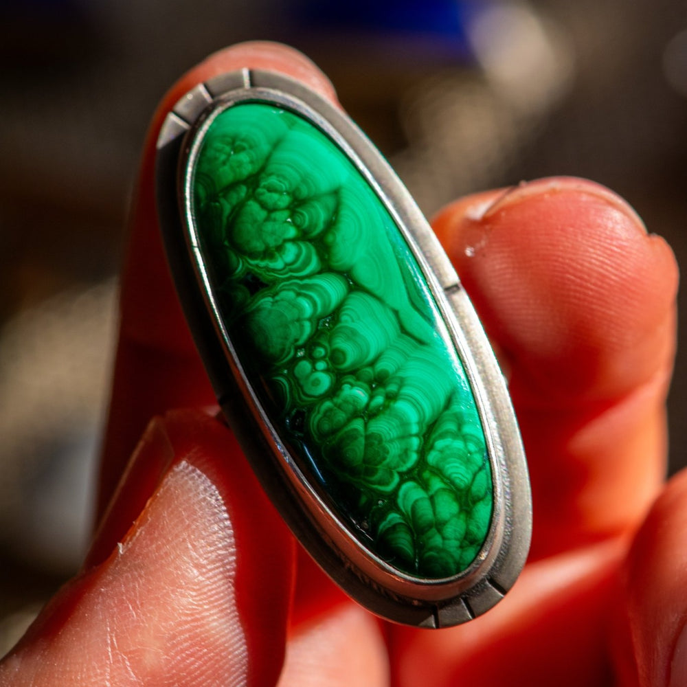 GOOD QUESTION MALACHITE RING - Fly Free