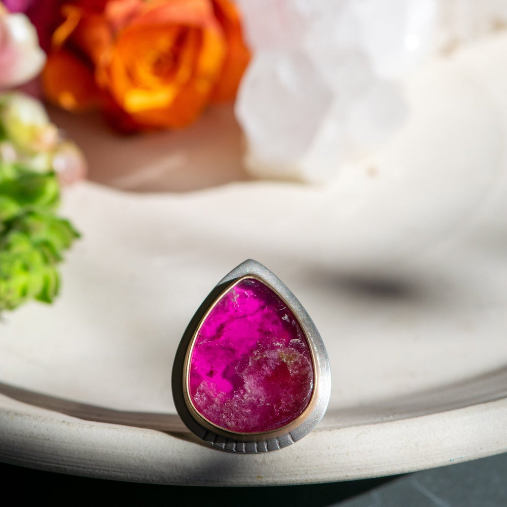 GOODNESS GRACIOUS RUBELLITE TOURMALINE RING - Fly Free