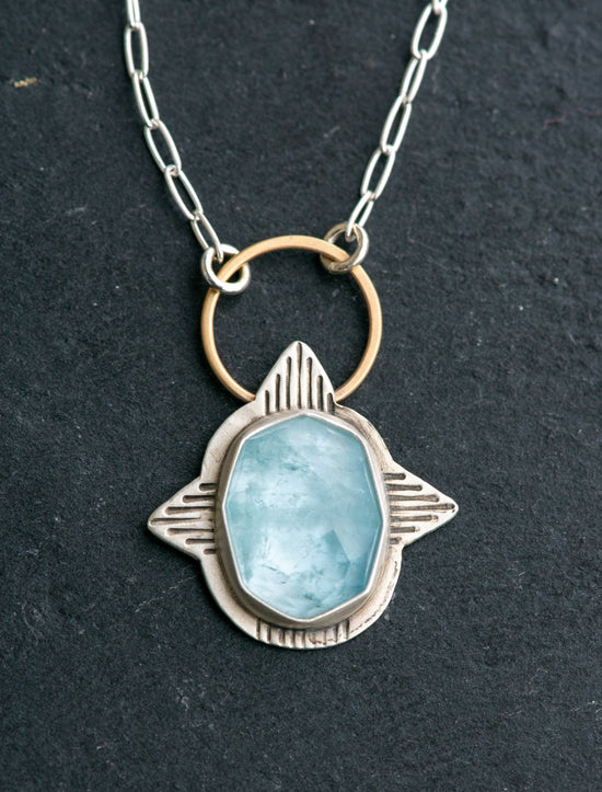 GUARDIAN AQUAMARINE NECKLACE - Fly Free