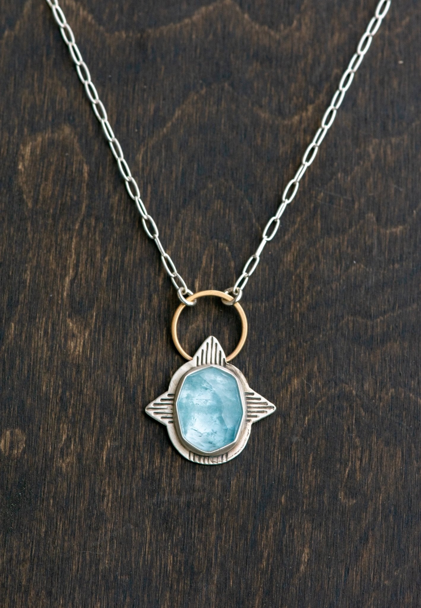 GUARDIAN AQUAMARINE NECKLACE - Fly Free