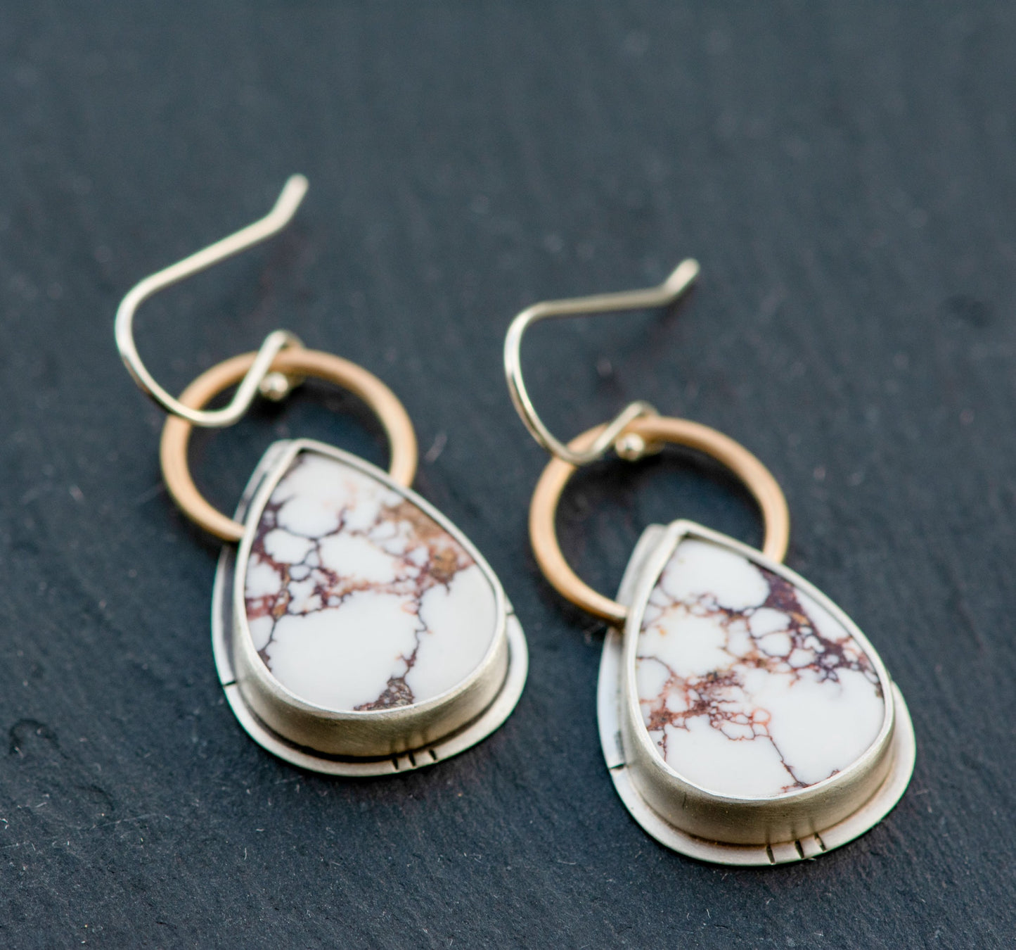 HOLD THE BRIDGE MAGNESITE EARRINGS - Fly Free