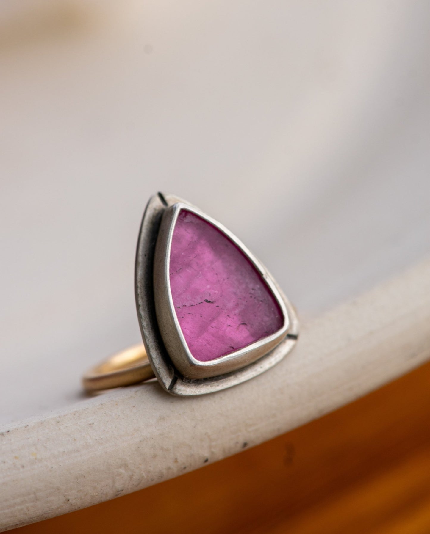 HOT PINK TOURMALINE RING - Fly Free