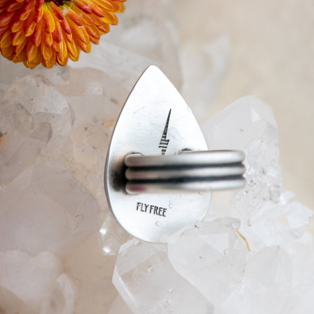 
                  
                    IMAGINE THIS CRAZY LACE AGATE RING - Fly Free
                  
                