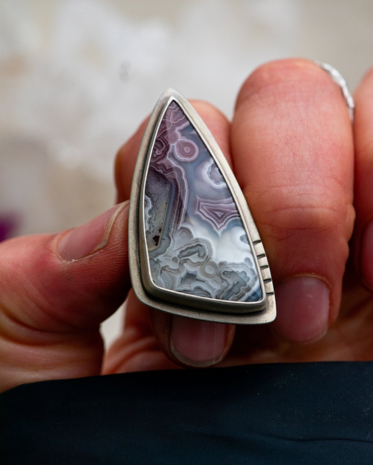 INFINITE DEPTHS CRAZY LACE AGATE RING - Fly Free