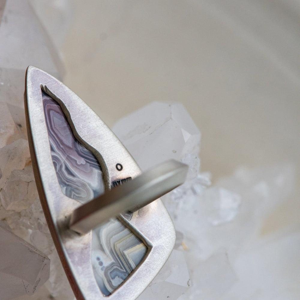 
                  
                    INFINITE DEPTHS CRAZY LACE AGATE RING - Fly Free
                  
                