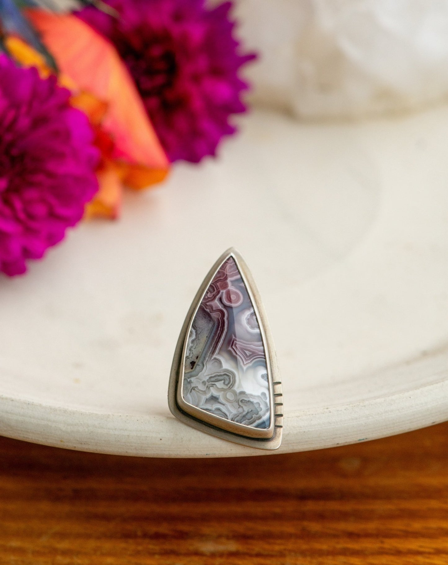 INFINITE DEPTHS CRAZY LACE AGATE RING - Fly Free