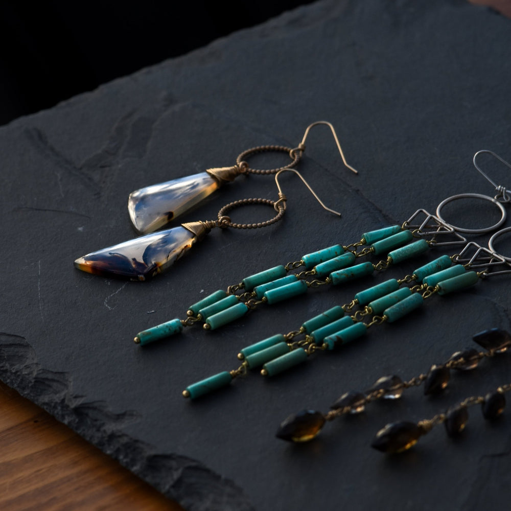 
                  
                    INTRINSIC WAVE MONTANA AGATE EARRINGS - Fly Free
                  
                