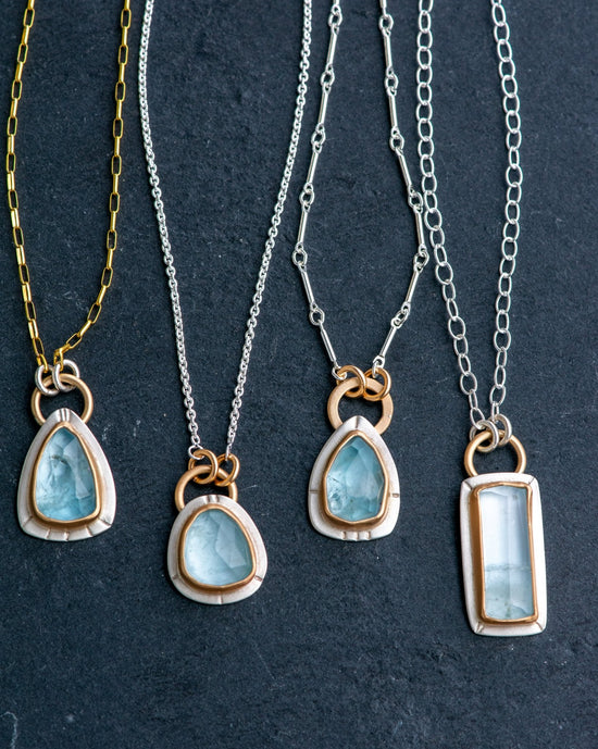 MOUNTAIN WATERS AQUAMARINE NECKLACES - Fly Free