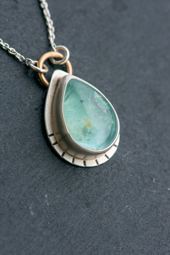 MYSTIC AQUAMARINE NECKLACE - Fly Free