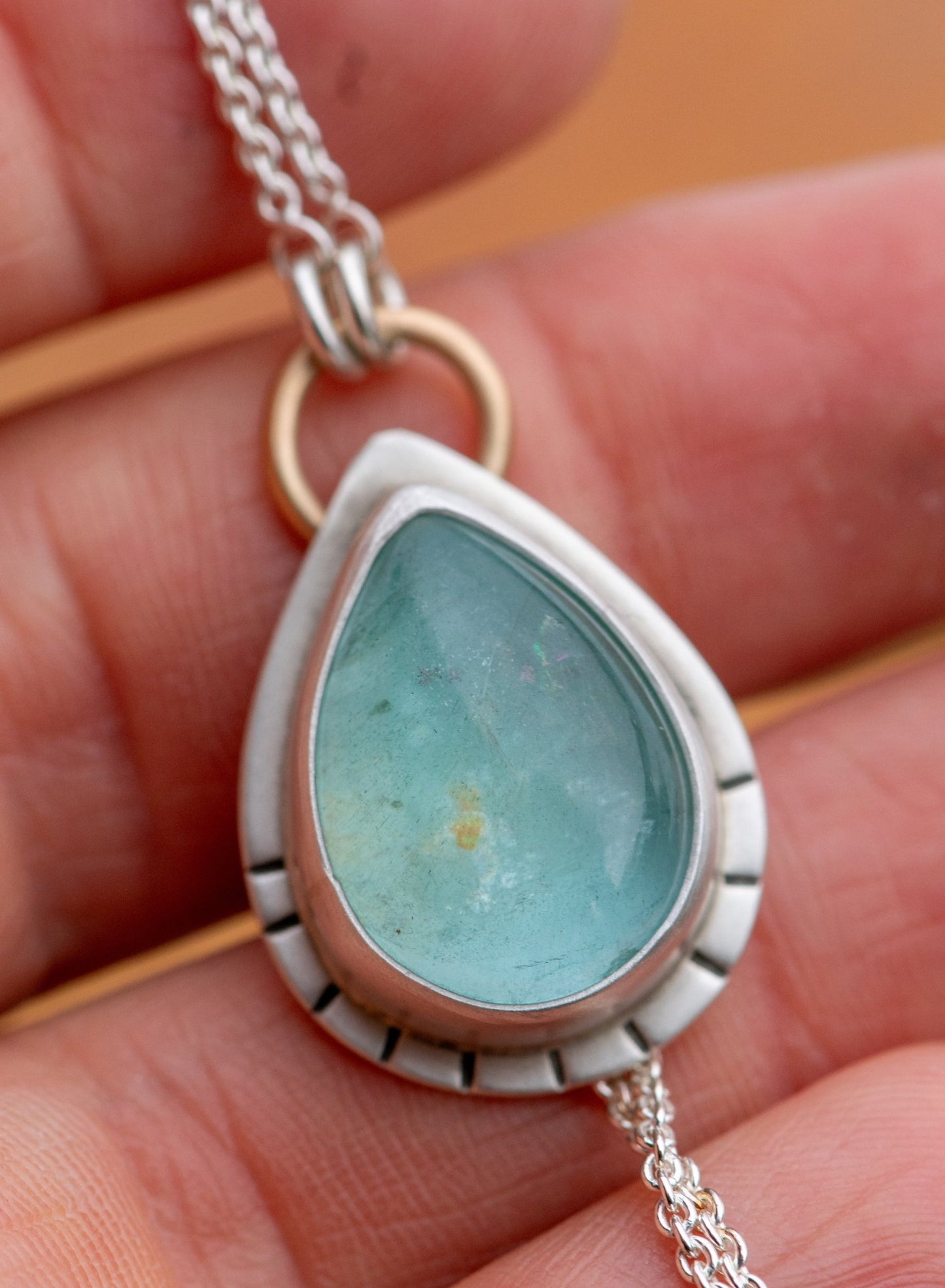 MYSTIC AQUAMARINE NECKLACE - Fly Free