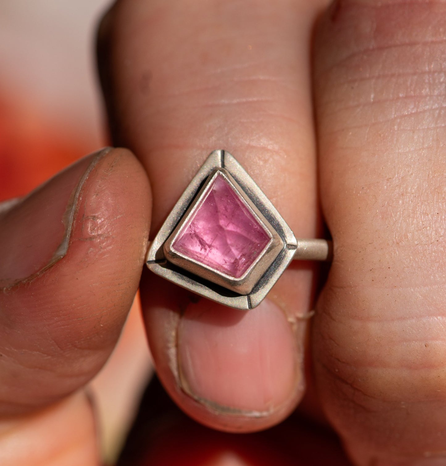 NEAT PETITE PINK TOURMALINE RING - Fly Free