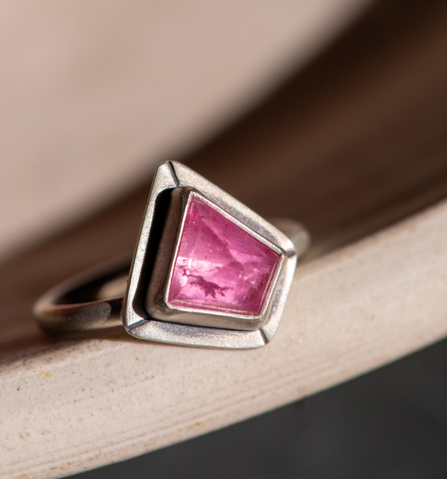 NEAT PETITE PINK TOURMALINE RING - Fly Free